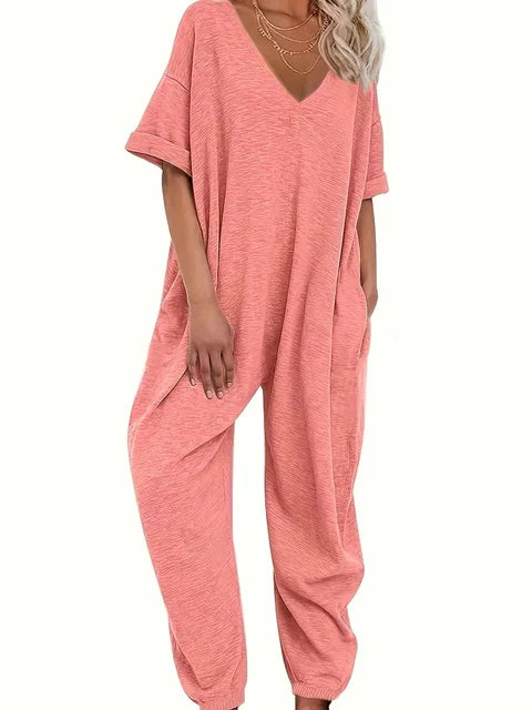 Schwarzer Oversize-Jumpsuit - Karla