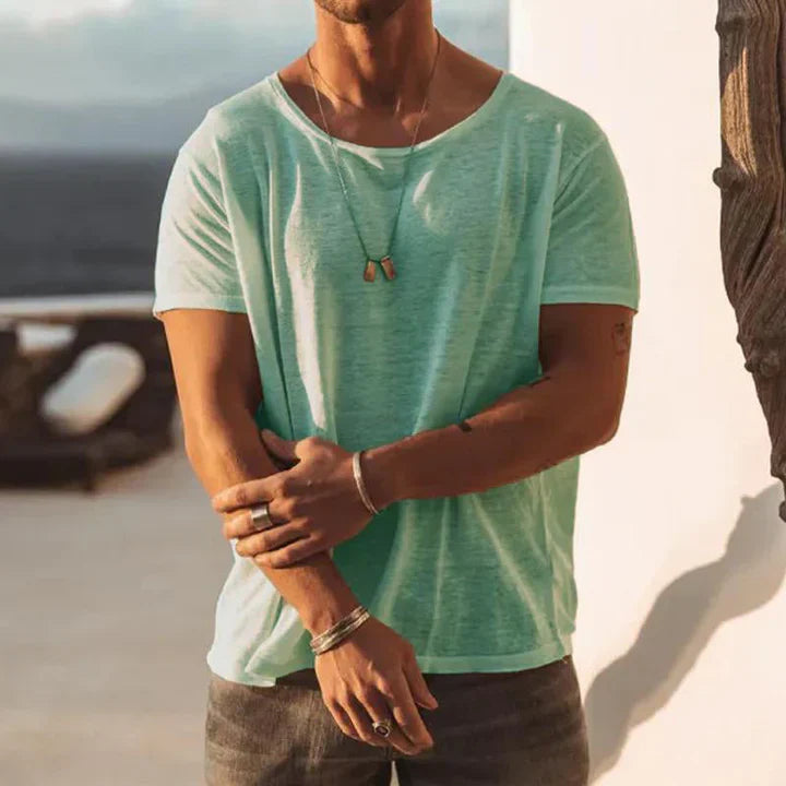 Martin - lockeres t-shirt mit rundhalsausschnitt