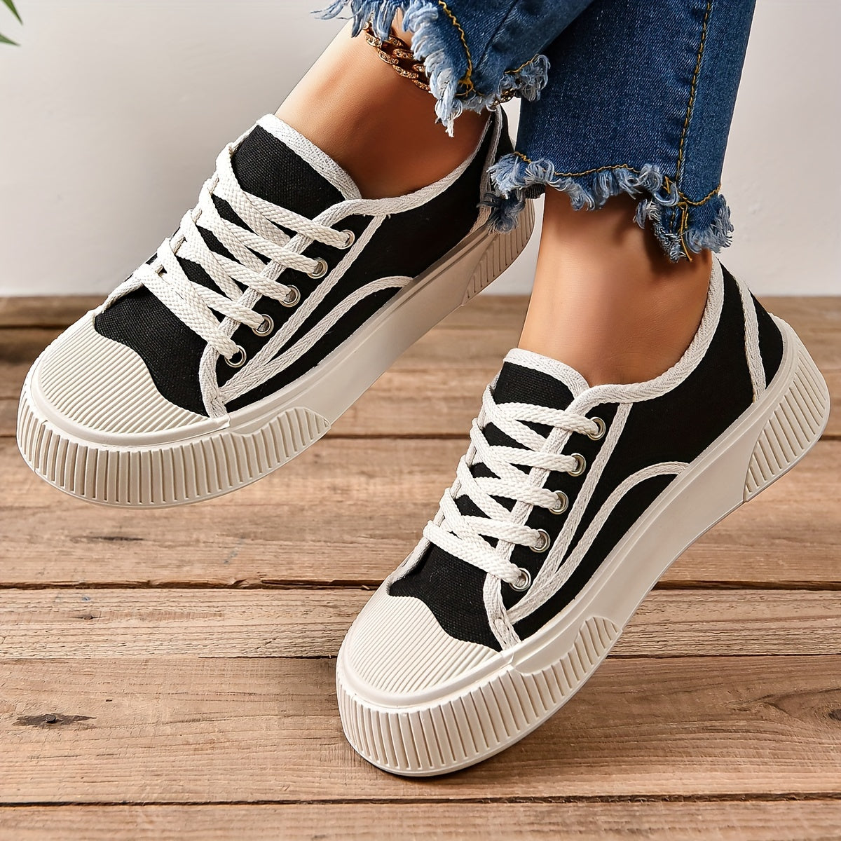 Schwarze City-Sneaker - Marie