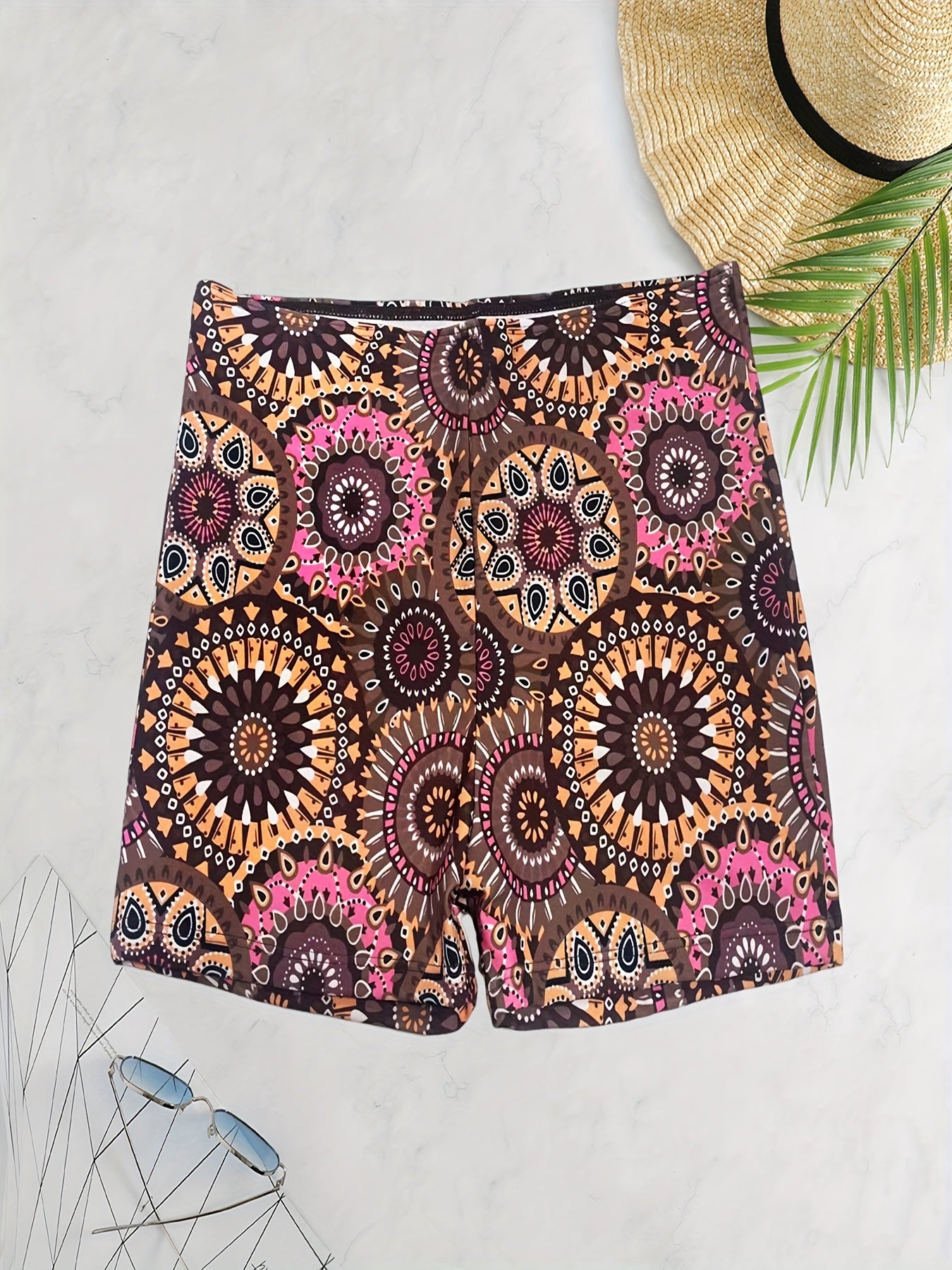 Badeshorts mit Tribal-Blumenmuster - Lena