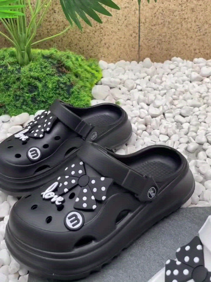 Schwarze Garten-Clogs - Klara