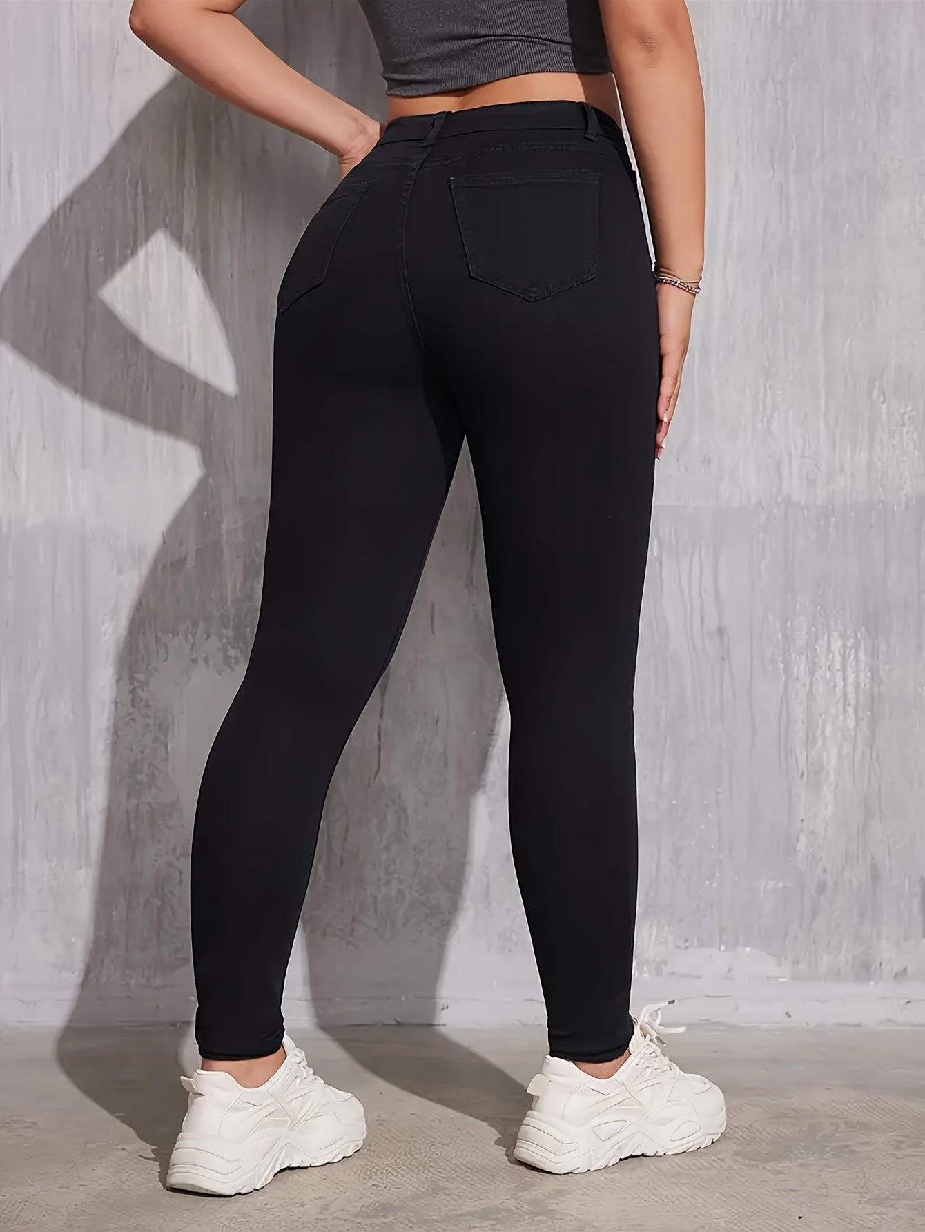 Schwarze Skinny-Jeans - Nina