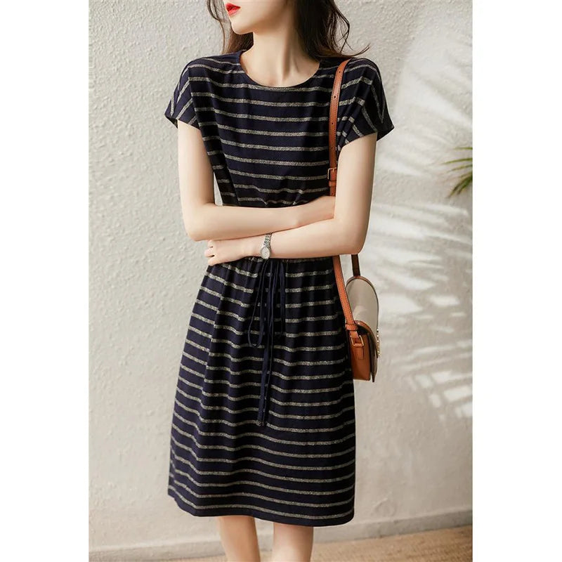 Gestreiftes Kurzkleid - Lia