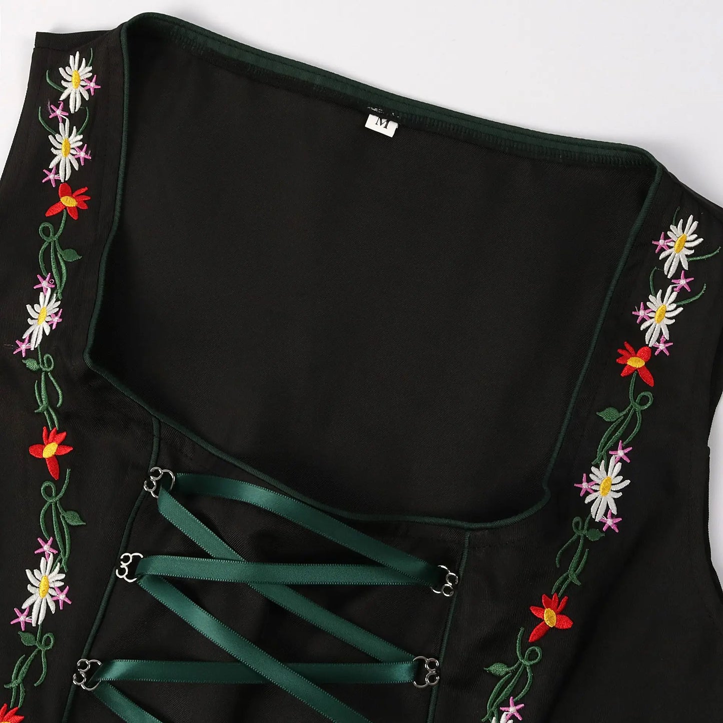 Courtney | dirndl kleid mit blumenstickerei und taftschürze für frauen