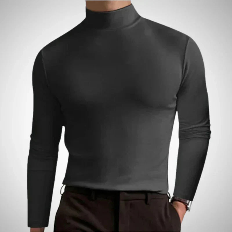 Fredrik slim-fit rollkragenpullover – herren