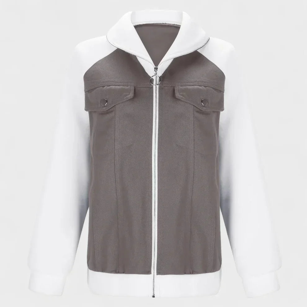 Damen-denim-sherpa-jacke – damen