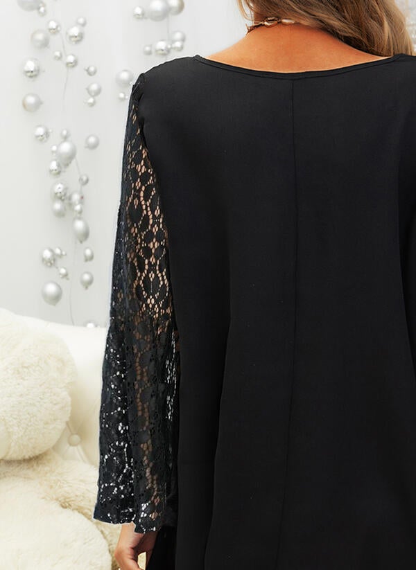 Schwarzes Spitzenkleid - Emma