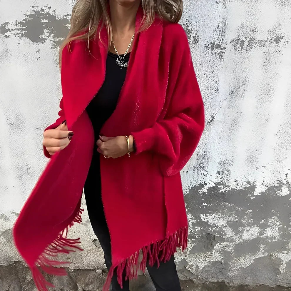 Bethney stylische, locker gestrickte jacke – damen