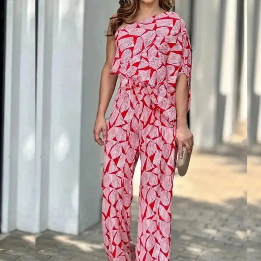 Lebhaftes Pink Jumpsuit - Elena