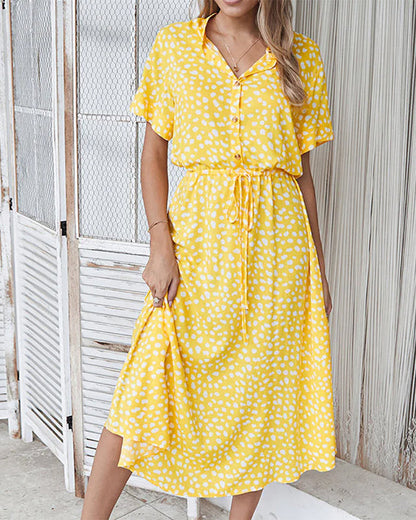 Clara - Midi Tupfenkleid