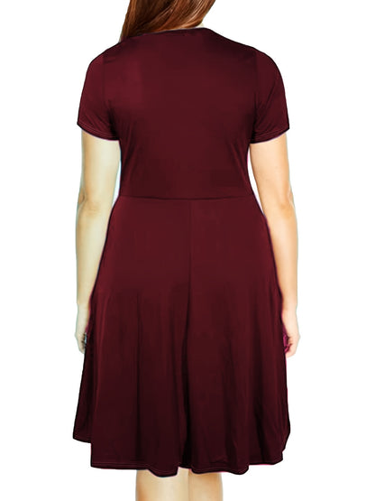 Schwarzes A-Linien Kleid - Clara