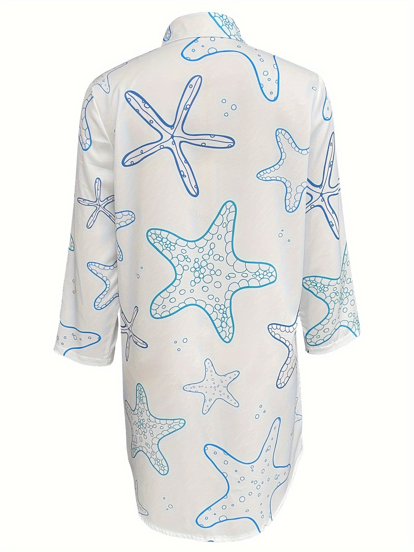 Buntes Kurzarm-Hemdkleid - Marlene