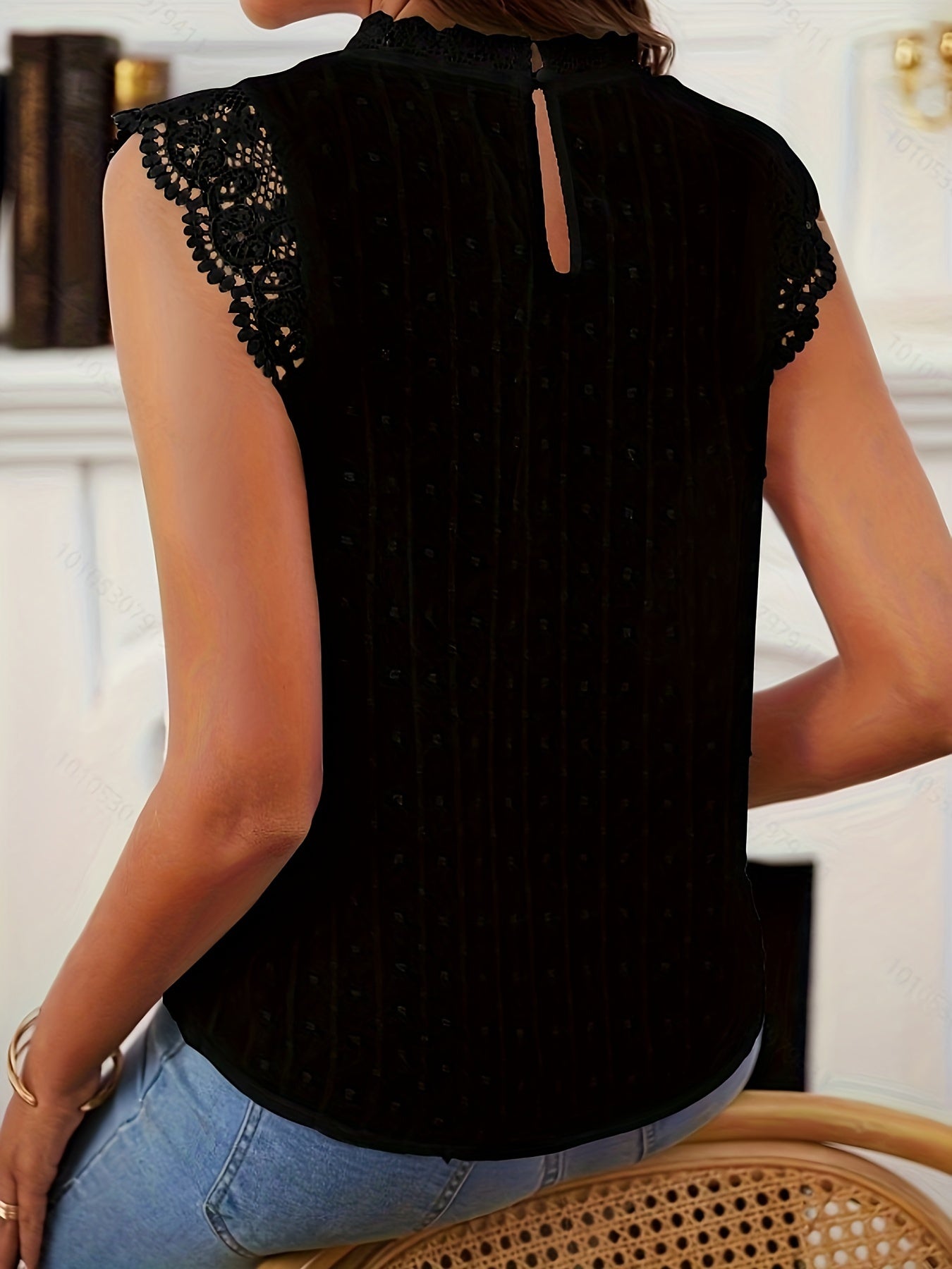 Weiße Spitzenbluse - Anna