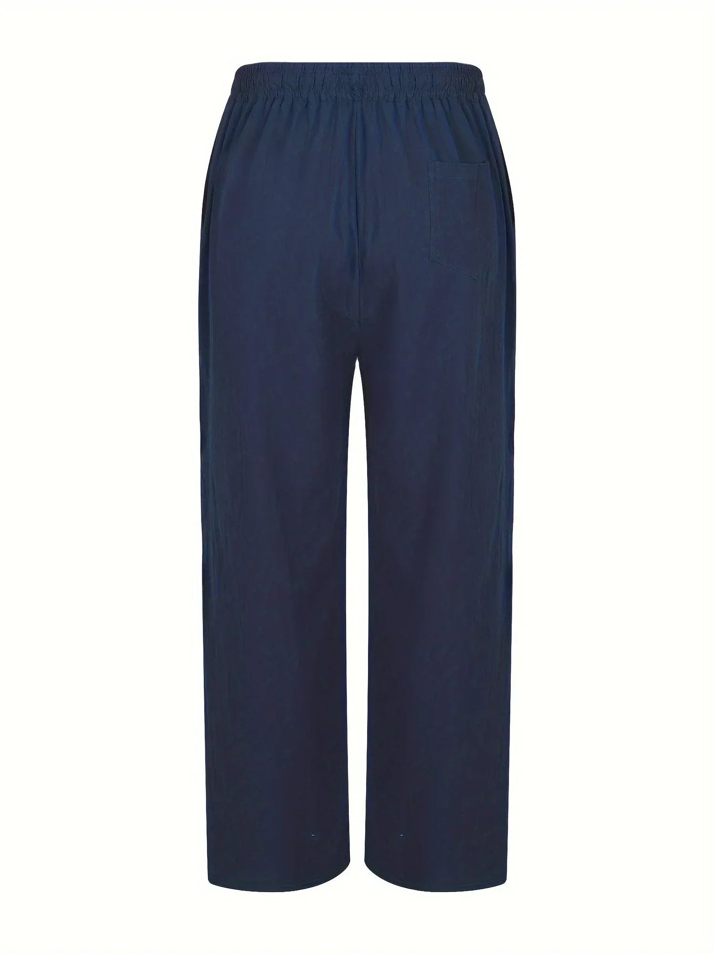 Gerade geschnittene hose mit elastischem bund – herren