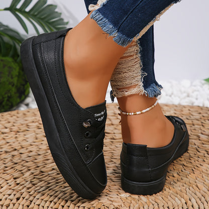 Weiße Flache Sneaker - Julia