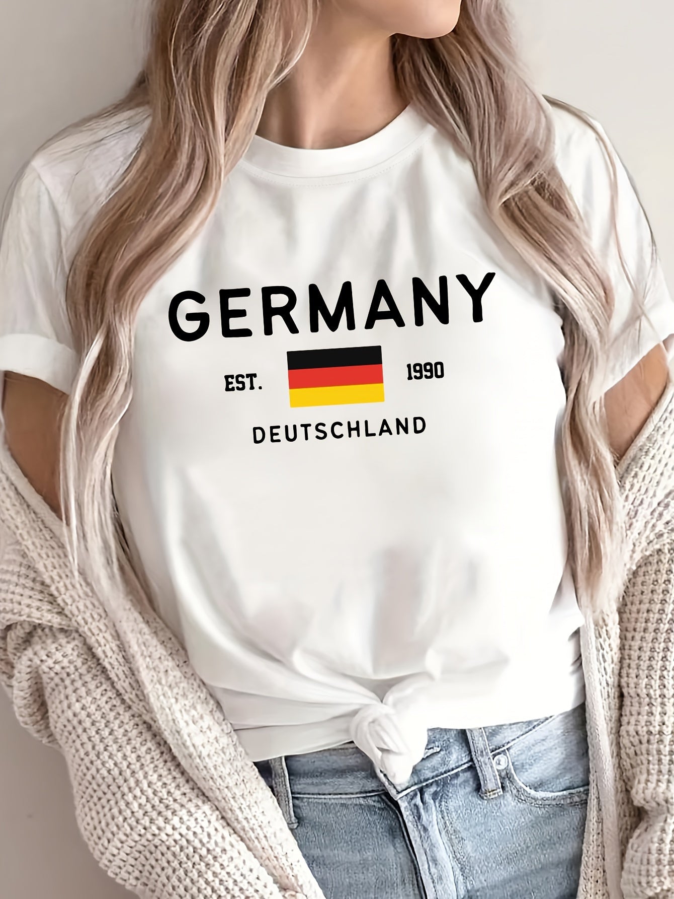 Deutschland Print T-Shirt - Lena