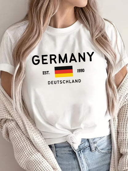 Deutschland Print T-Shirt - Lena