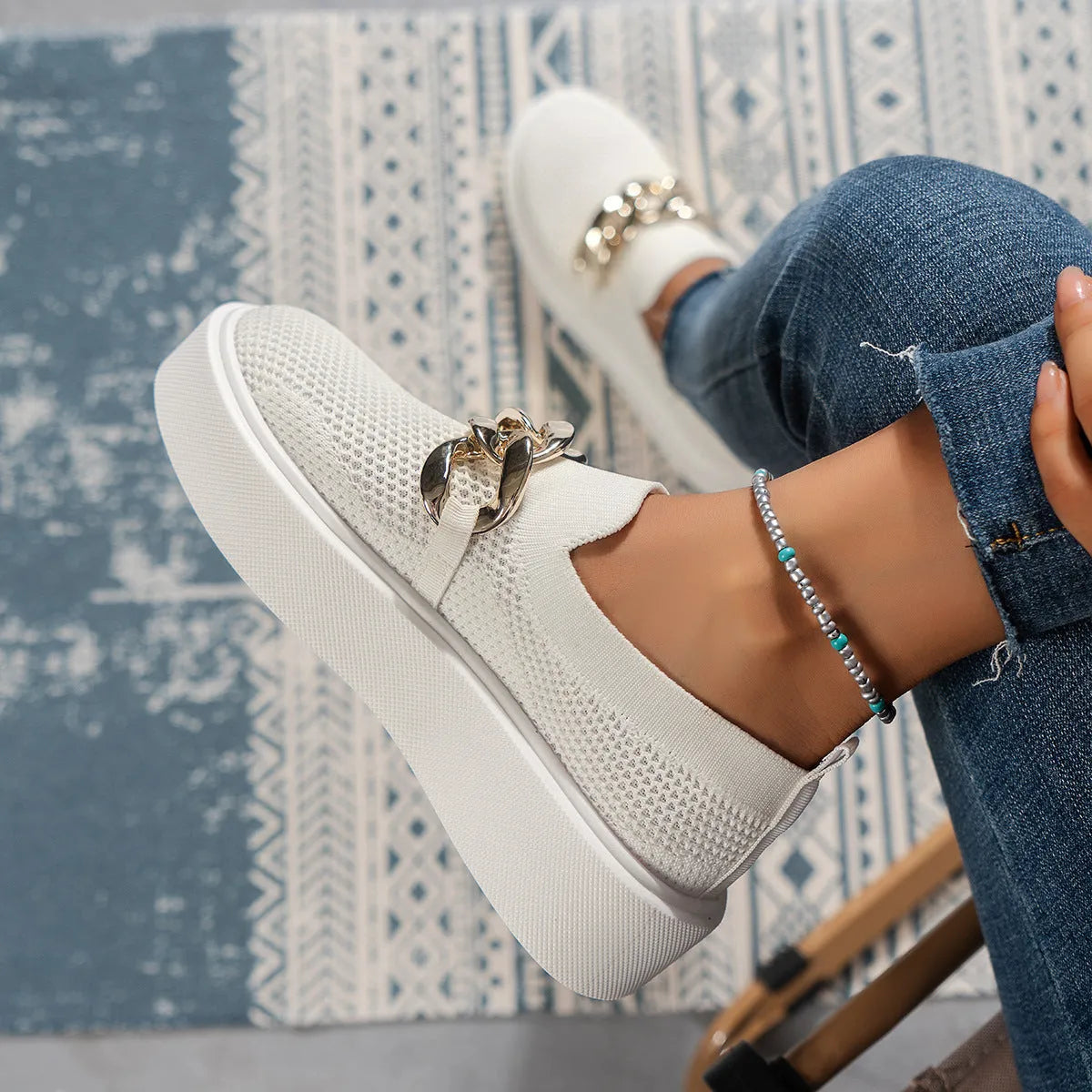 Lena - Bequeme Beige Loafers