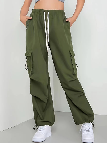 Bordeauxrote Cargo Chinohose - Sophie