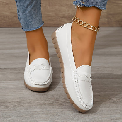 Weiße Damen Loafers - Mia