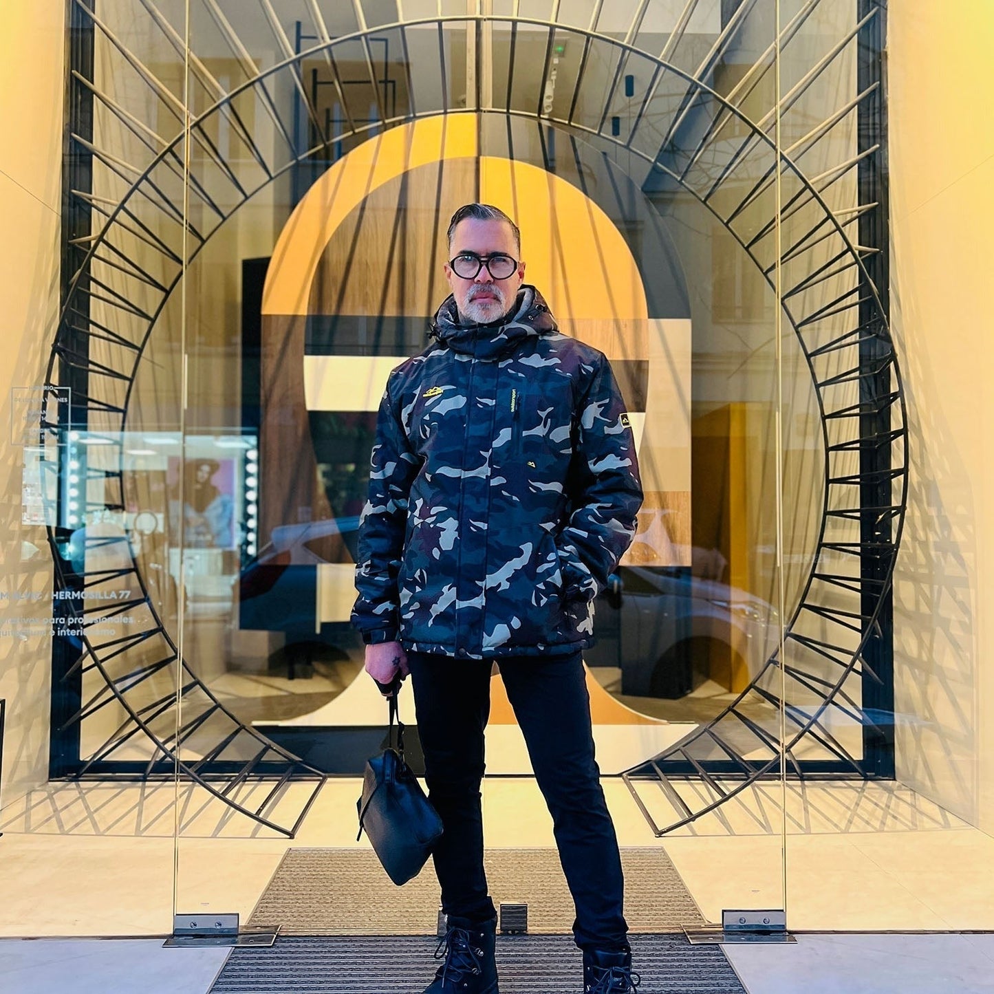 Arctic shield outdoorjacke orange grau - max