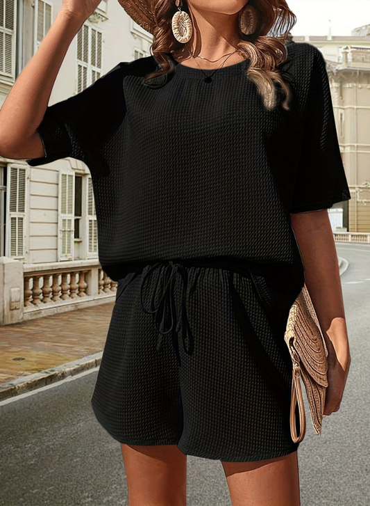 Lina - Rostbraun Jumpsuit mit Taillenband