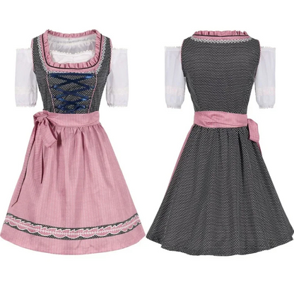 Cadence | Dirndl Kleid mit Rosenakzenten und Schattendruck für Damen