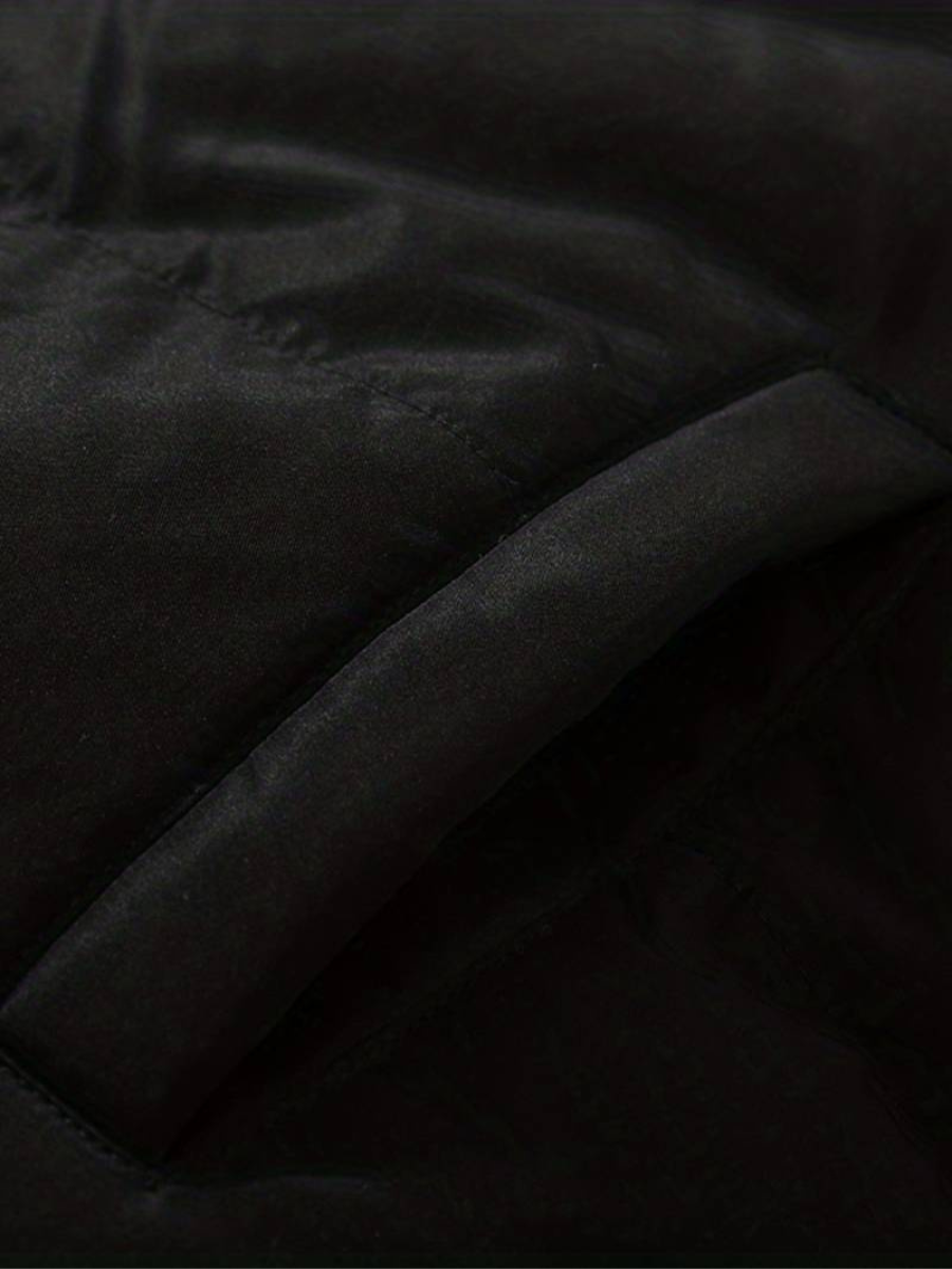 Warme Winterjacke mit Reißverschluss Rosa – Clara