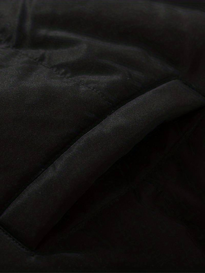 Warme Winterjacke mit Reißverschluss Rosa – Clara