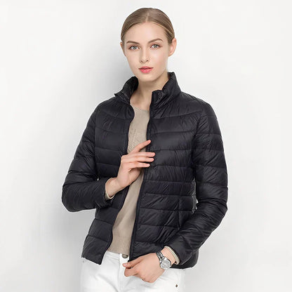Bethel warme, schmal geschnittene steppjacke – damen