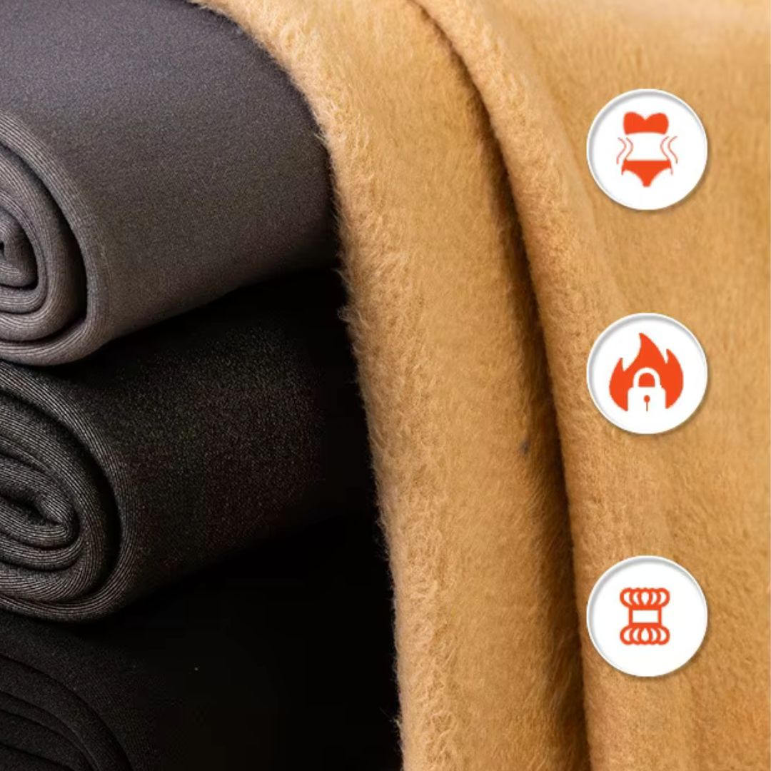 Schwarze Elegante Warme Strumpfhose für Damen – Clara