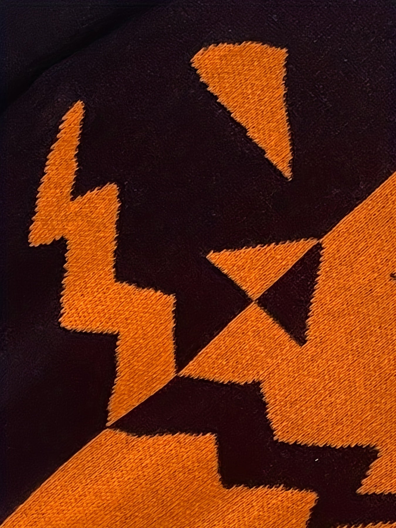 Halloween Kürbisgesicht Strickkleid - Lässiges Colorblock Kleid mit langen Ärmeln