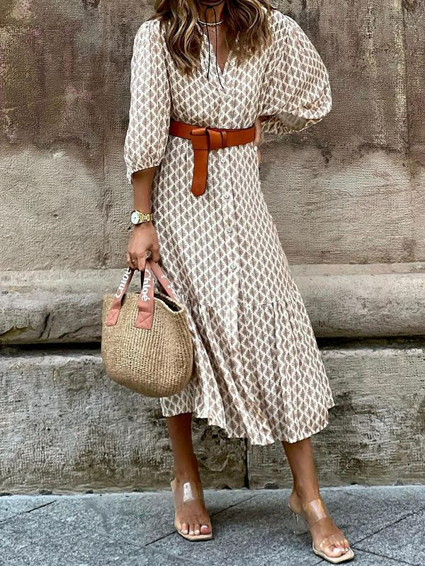 Elisa - Boho-Chic Musterkleid