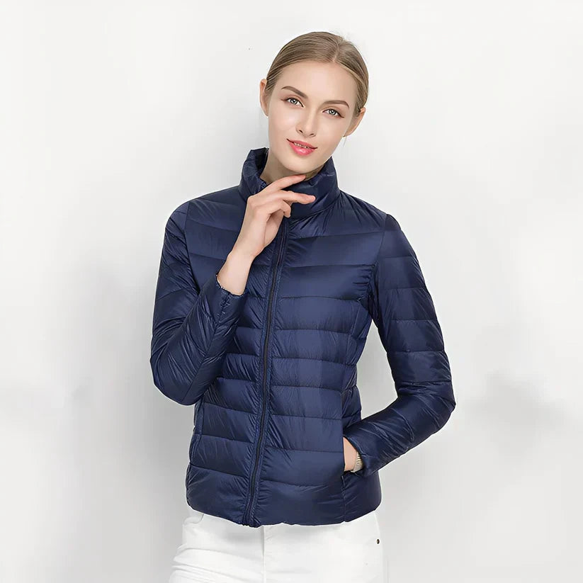 Bethel warme, schmal geschnittene steppjacke – damen