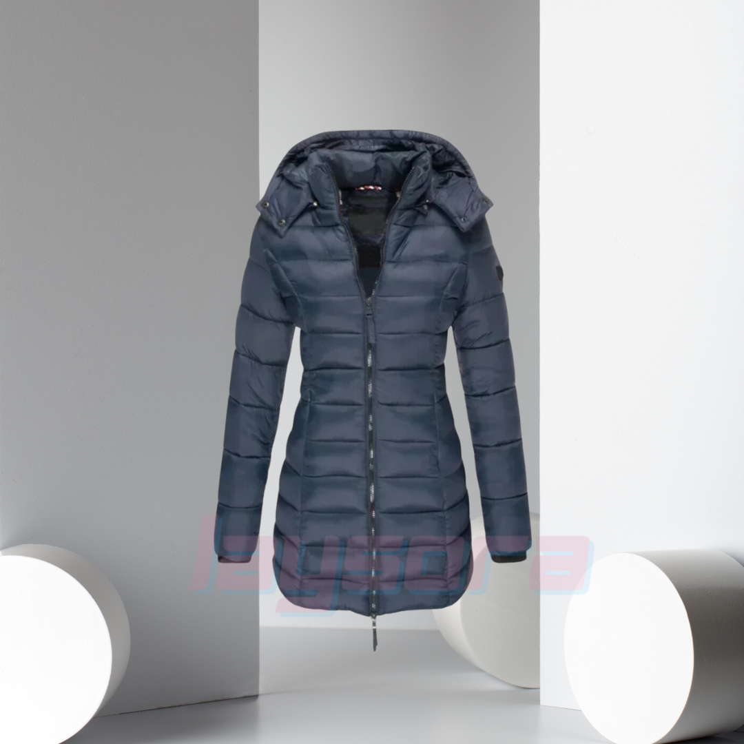 Gefütterter Wintermantel Gelb – Elise