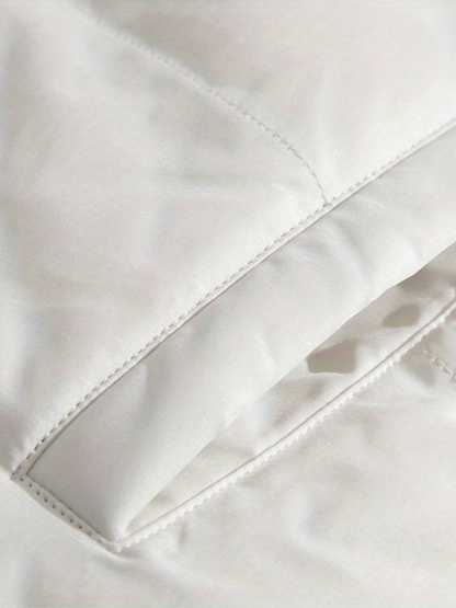 Warme Winterjacke mit Reißverschluss Rosa – Clara