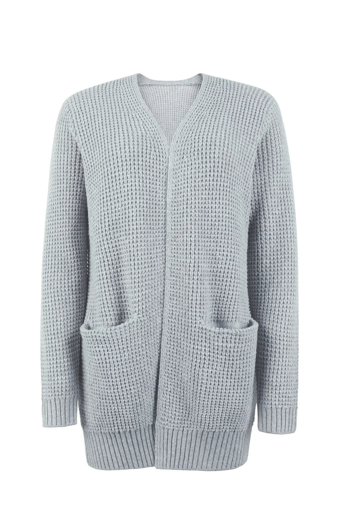 Grauer Strick-Cardigan - Mila