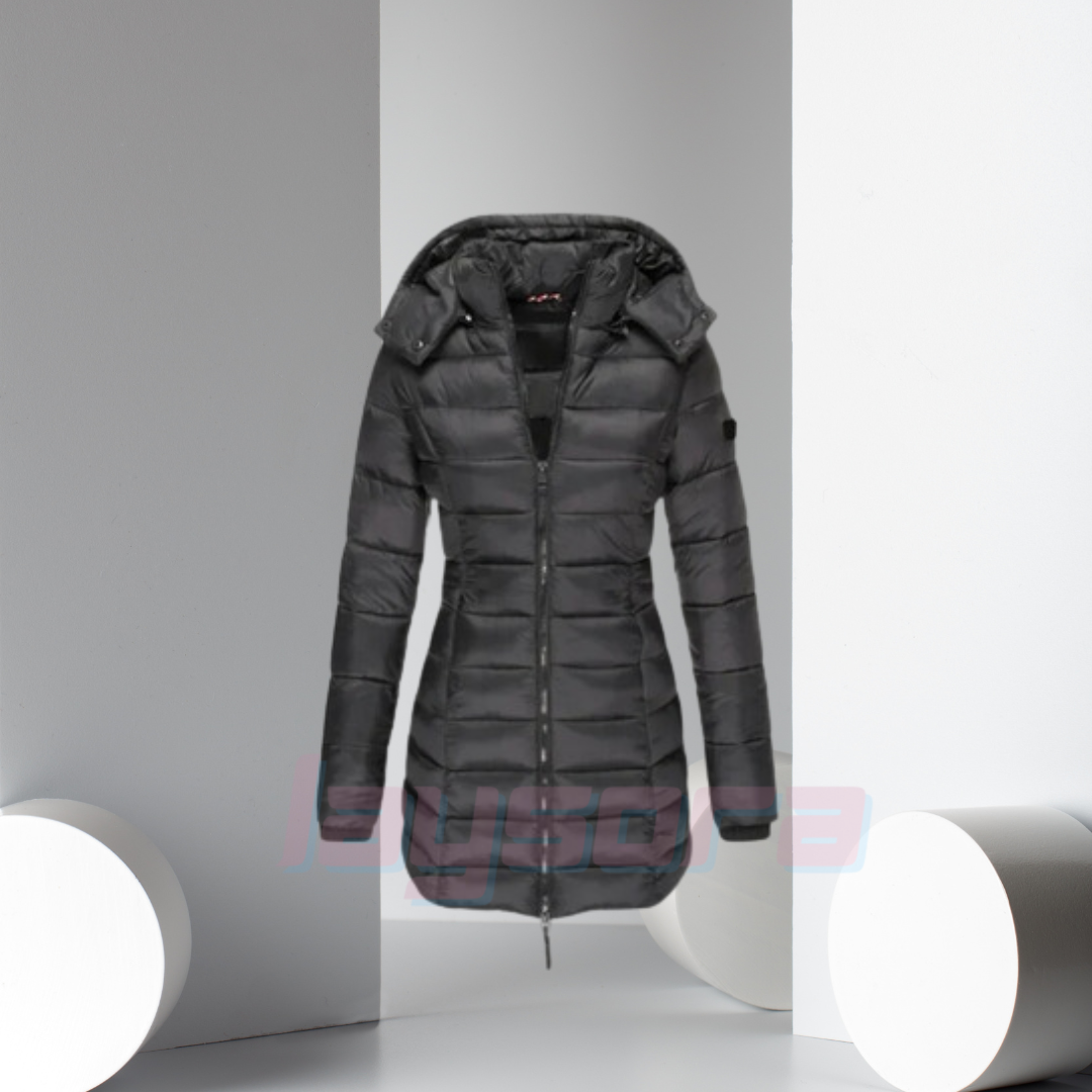 Gefütterter Wintermantel Gelb – Elise