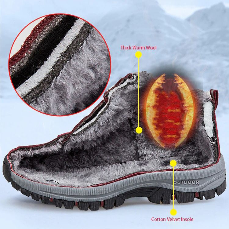 Damen Wasserdichte Orthopädische Schneeschuhe mit Warmem Futter