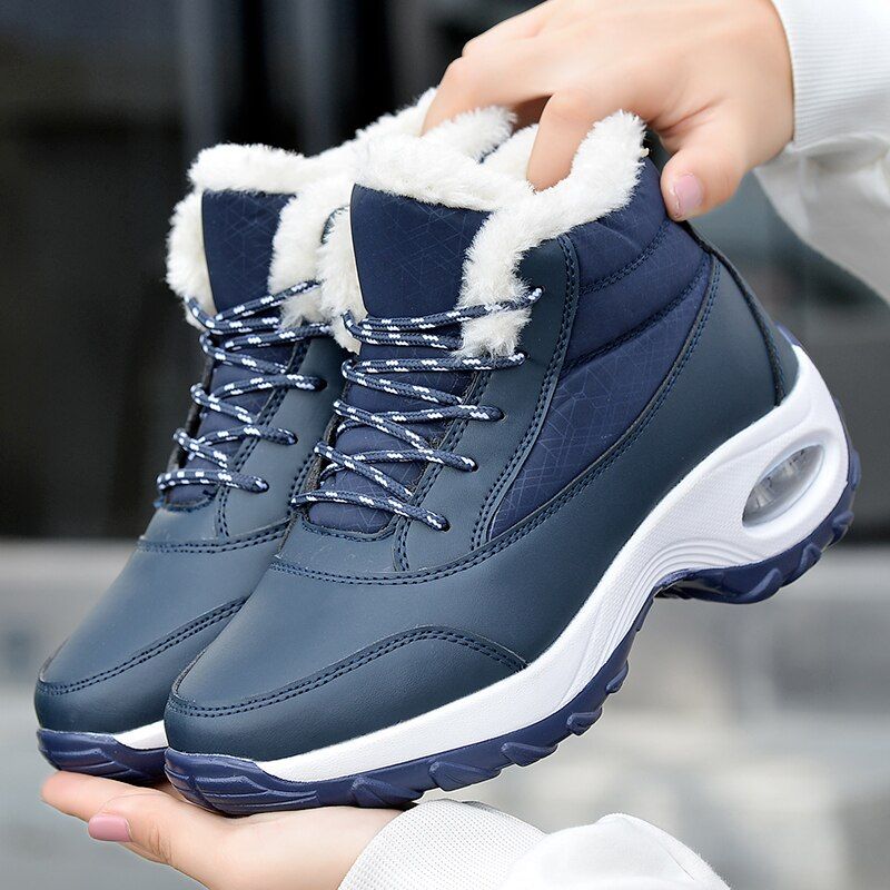 Damen Wasserdichte Schneestiefel mit Warmfutter