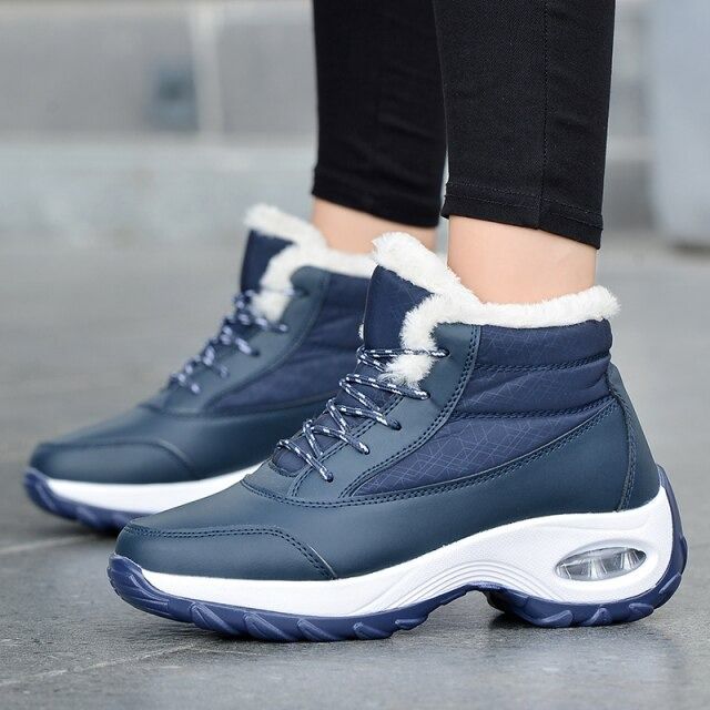 Damen Wasserdichte Schneestiefel mit Warmfutter