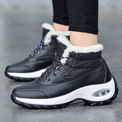 Damen Wasserdichte Schneestiefel mit Warmfutter