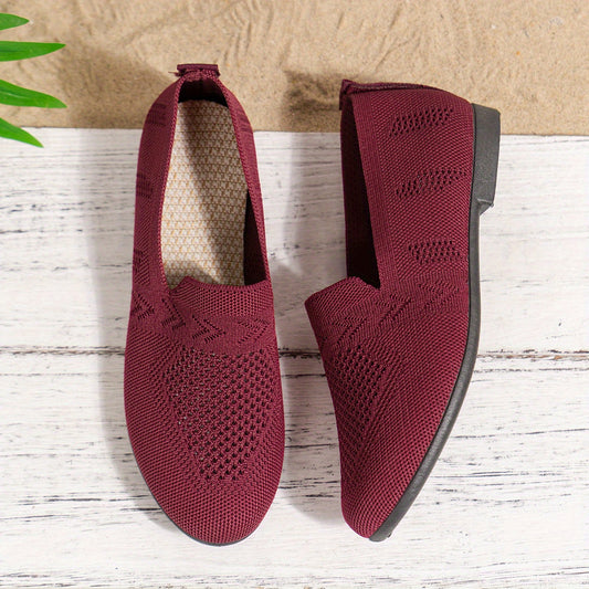 Dunkelviolette Loafers - Nina