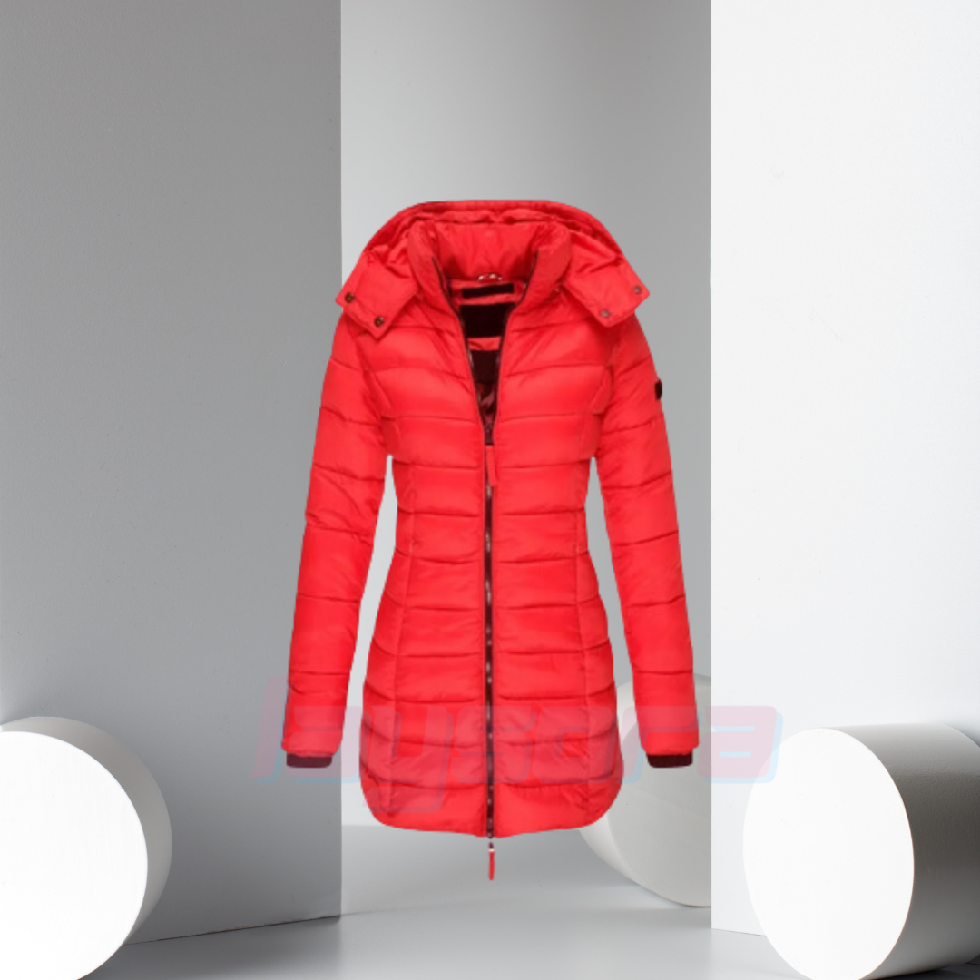 Gefütterter Wintermantel Gelb – Elise