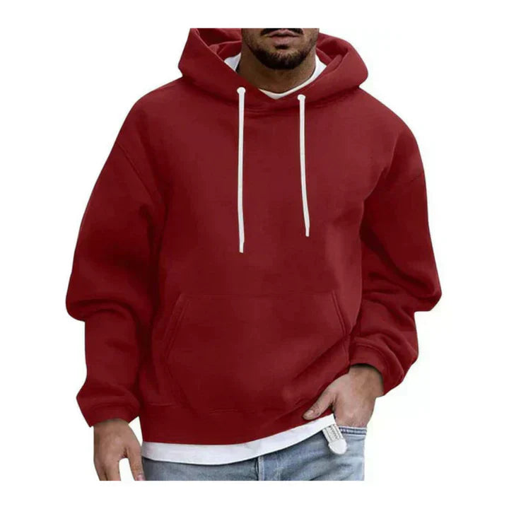Herren-hoodie mit kapuze und kängurutasche