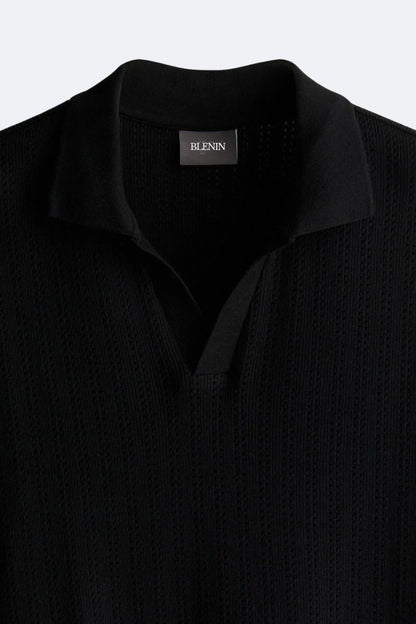 Stilvolles strickpolohemd – herren