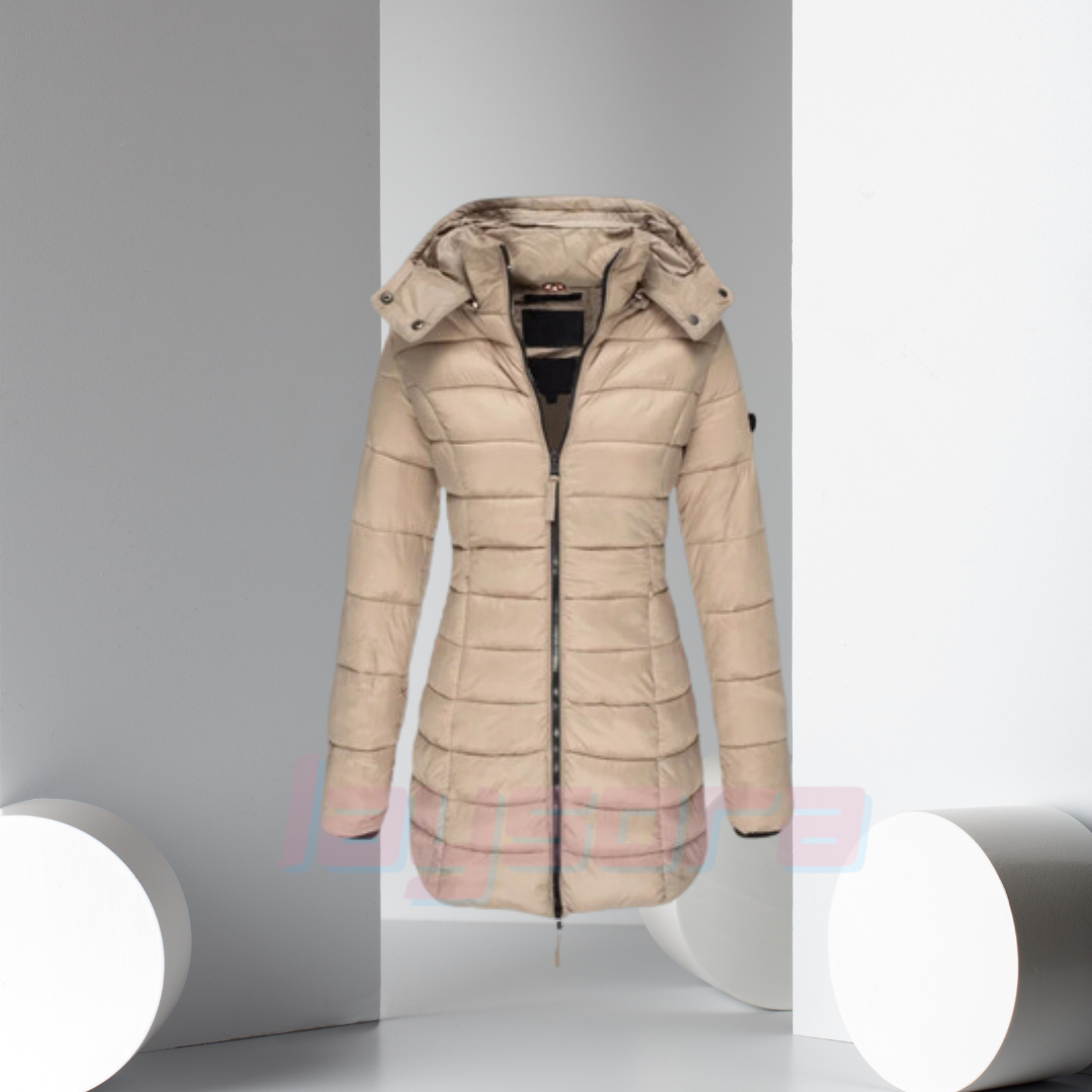 Gefütterter Wintermantel Gelb – Elise