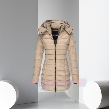 Gefütterter Wintermantel Gelb – Elise