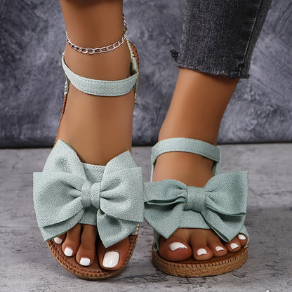 Schwarze Bogen-Sandalen - Jessica