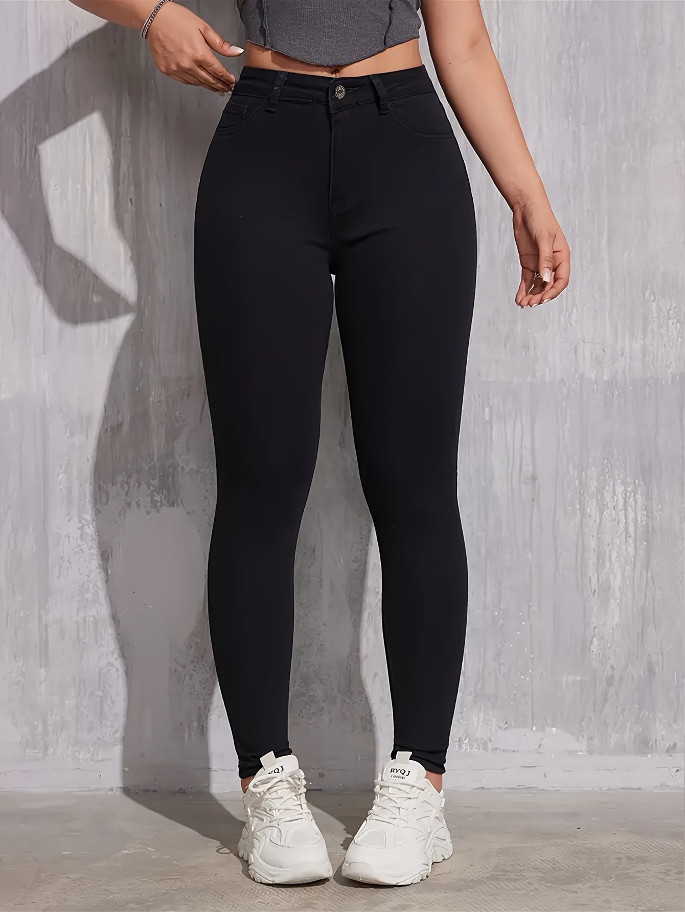 Schwarze Skinny-Jeans - Nina